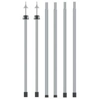 Teleskopstænger til presenning 2 stk. 102-60 cm aluminium