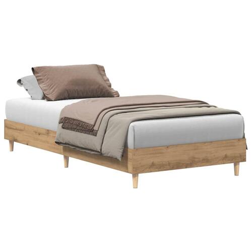 Sengestel uden madras 90x190 cm konstrueret træ kunsteg