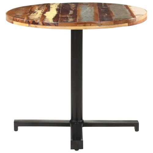Bistrobord Ø80x75 cm massivt genbrugstræ