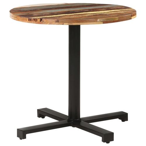 Bistrobord Ø80x75 cm massivt genbrugstræ