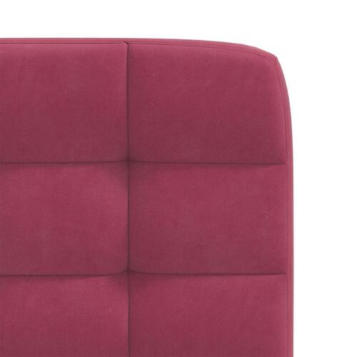 Spisebordsstole 4 stk. velour vinrød