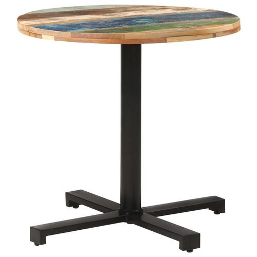 Bistrobord Ø80x75 cm massivt genbrugstræ