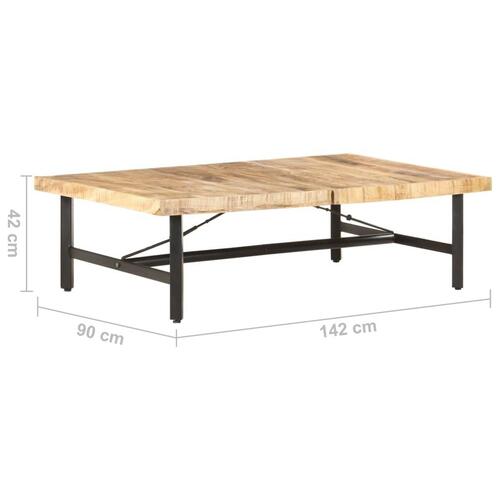 Sofabord 142x90x42 cm massivt mangotræ