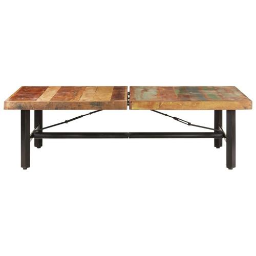 Sofabord 142x90x42 cm massivt genbrugstræ