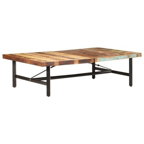 Sofabord 142x90x42 cm massivt genbrugstræ