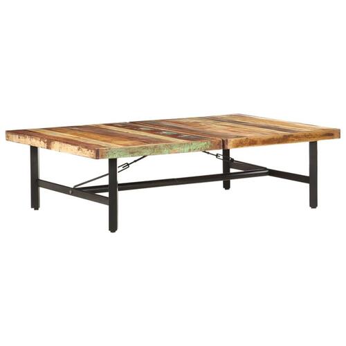 Sofabord 142x90x42 cm massivt genbrugstræ