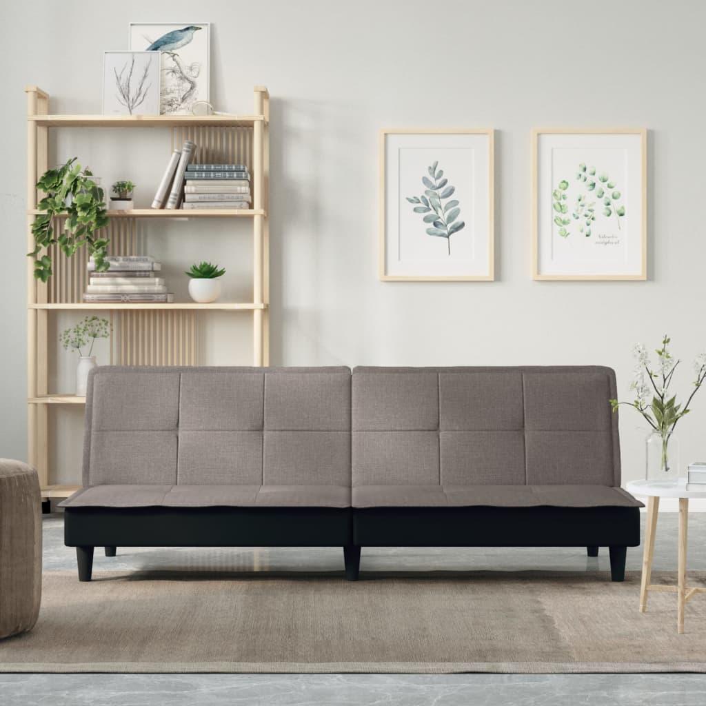 Sovesofa stof gråbrun