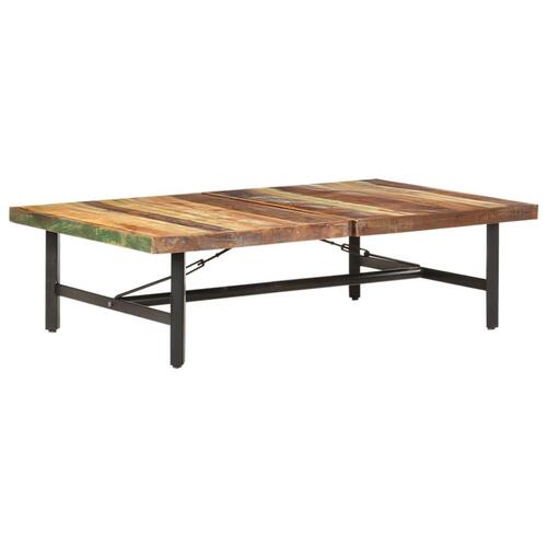 Sofabord 142x90x42 cm massivt genbrugstræ