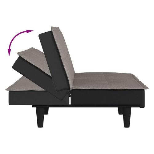Sovesofa stof gråbrun