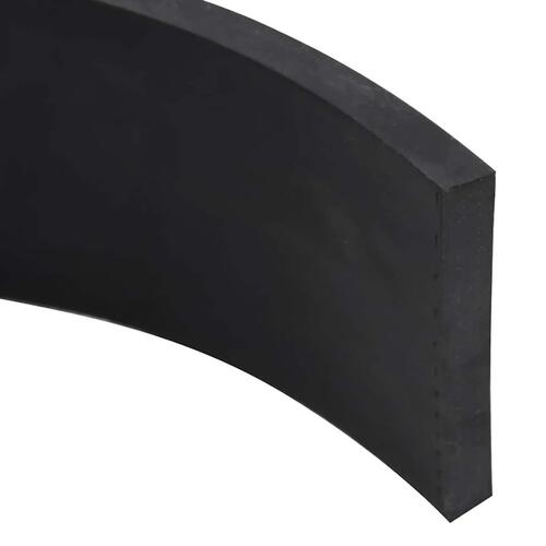 Gummikant til sneplov 180x8x1 cm sort