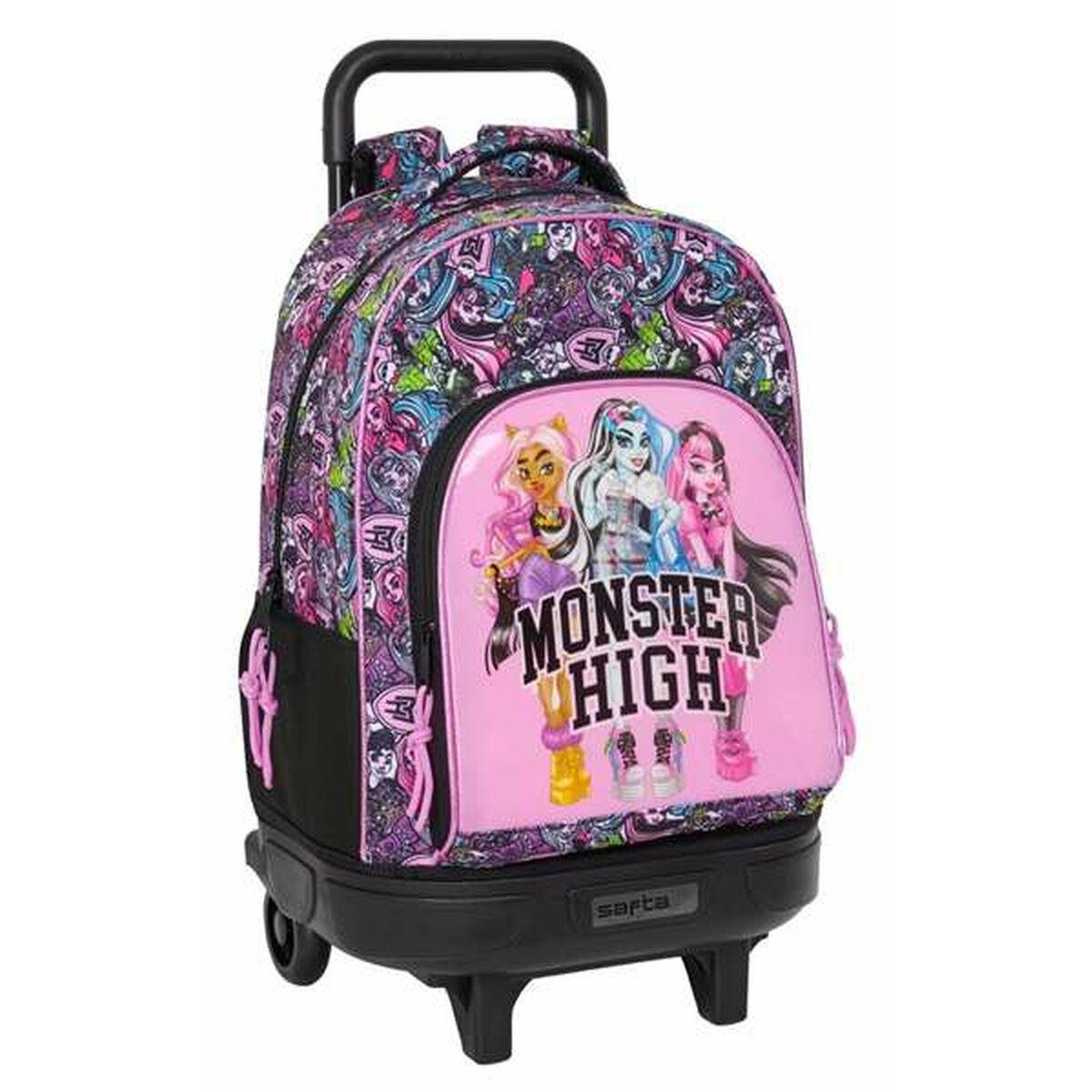 Monster High skoletaske Drama - Multifarvet 33 × 45 × 22 cm