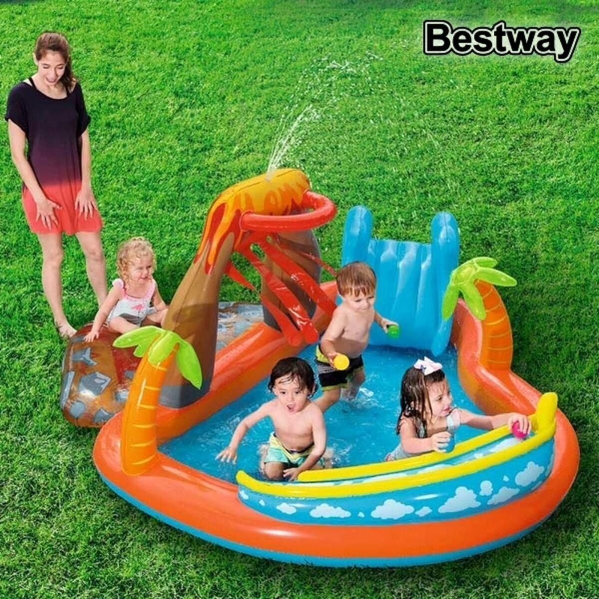 Bestway oppustelig pool - 265 × 265 × 104 cm, multifarvet billede