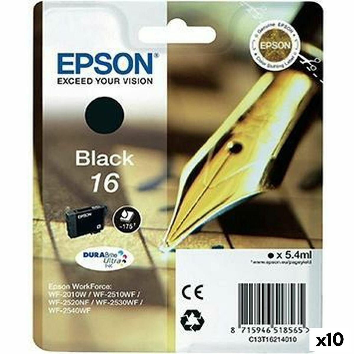 Epson original blækpatron, sort - pakke med 10 (54 ml)