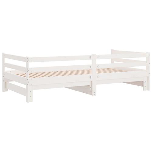 Udtræksseng uden madras 80x200 cm hvid