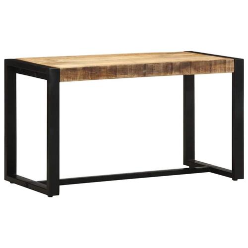 Bænk 80x35x45 cm massivt ru mangotræ
