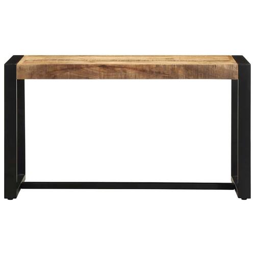 Bænk 80x35x45 cm massivt ru mangotræ
