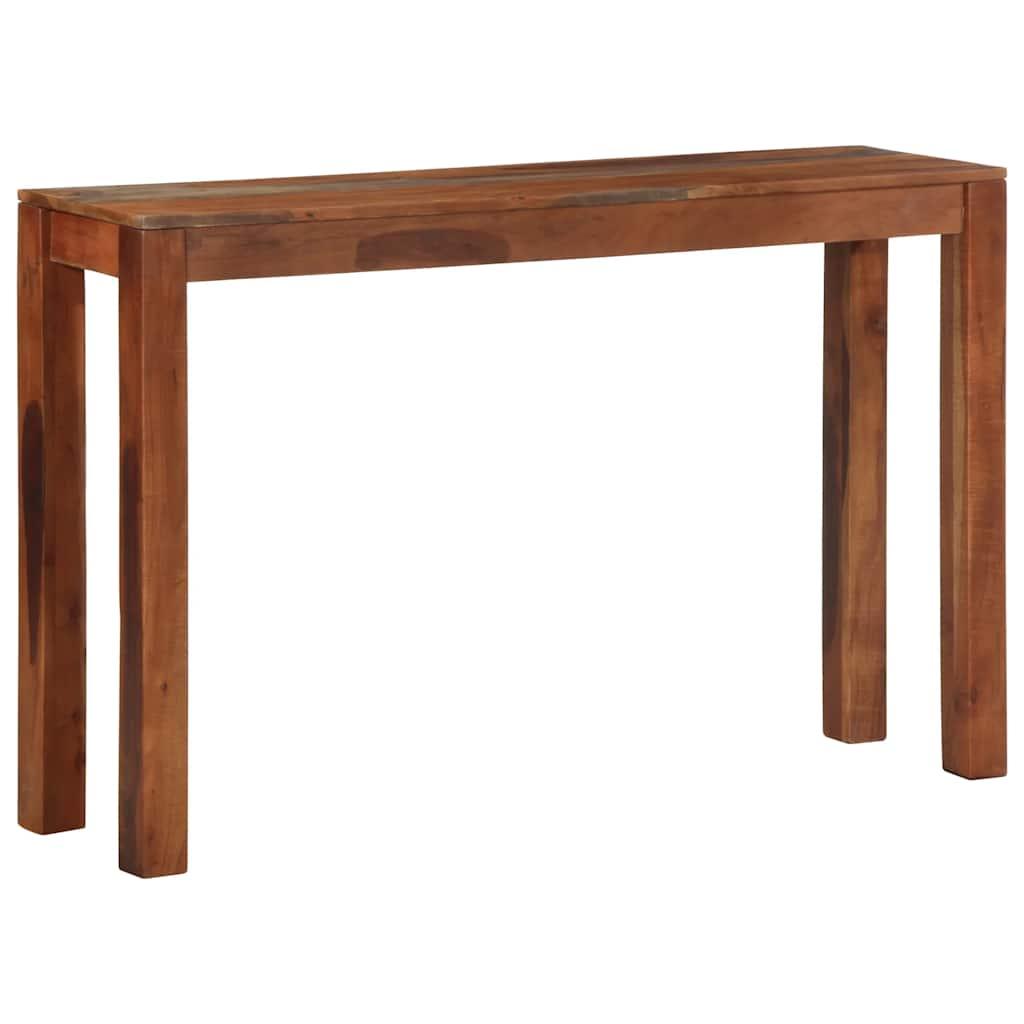 Konsolbord 120x30x76 cm massivt akacietræ billede