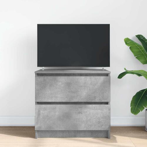 Tv-bord 60x35x54 cm konstrueret træ betongrå