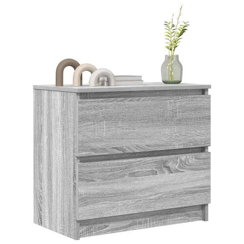 Tv-bord 60x35x54 cm konstrueret træ grå sonoma-eg