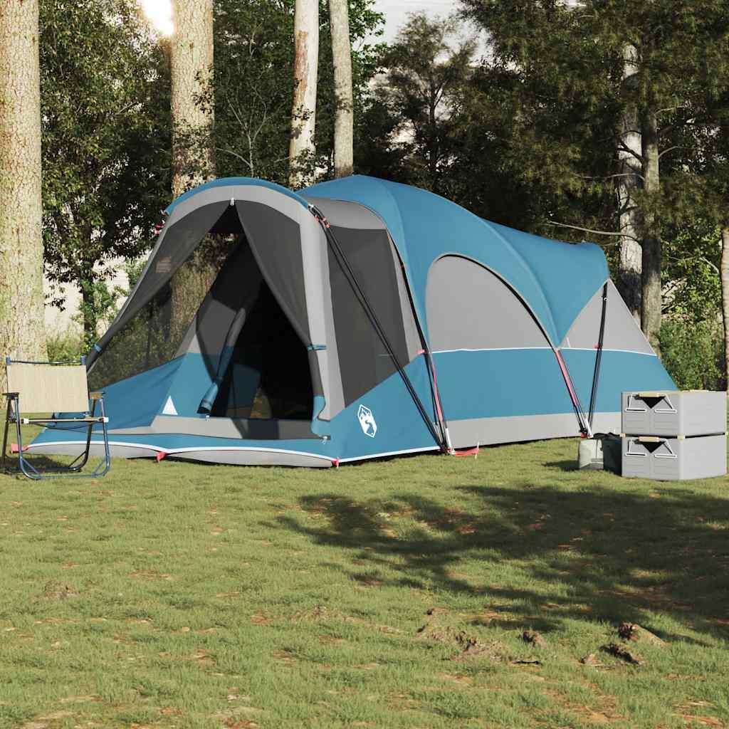 8-personers campingtelt vandafvisende blå