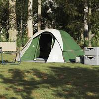 4-personers campingtelt vandafvisende grøn