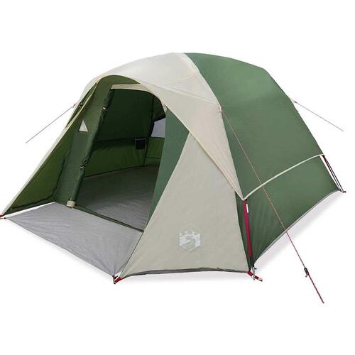 4-personers campingtelt vandafvisende grøn