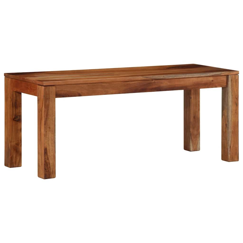 Bænk 110 cm massivt akacietræ