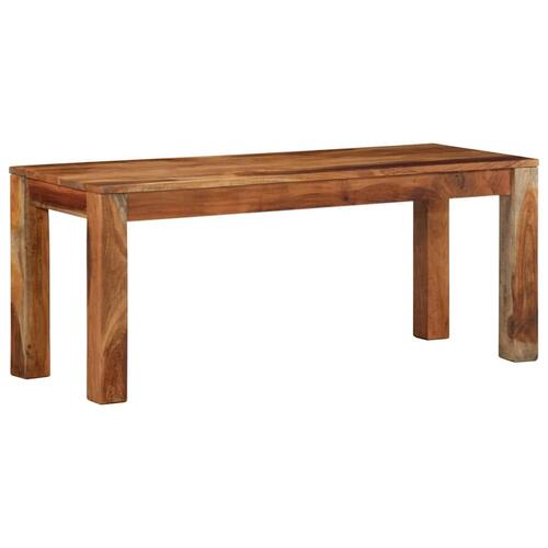 Bænk 110 cm massivt akacietræ