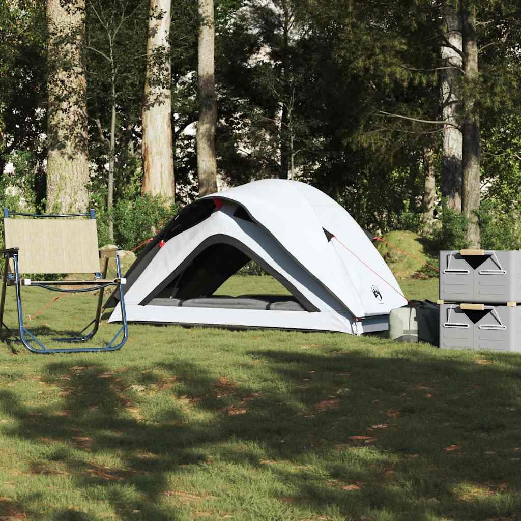 1-personers campingtelt vandafvisende mørklægningsstof hvid