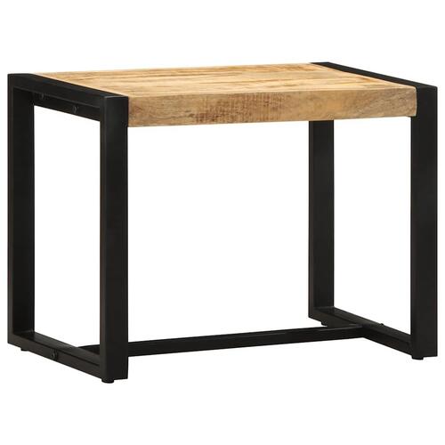 Bænk 60x35x45 cm massivt ru mangotræ