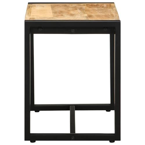 Bænk 60x35x45 cm massivt ru mangotræ