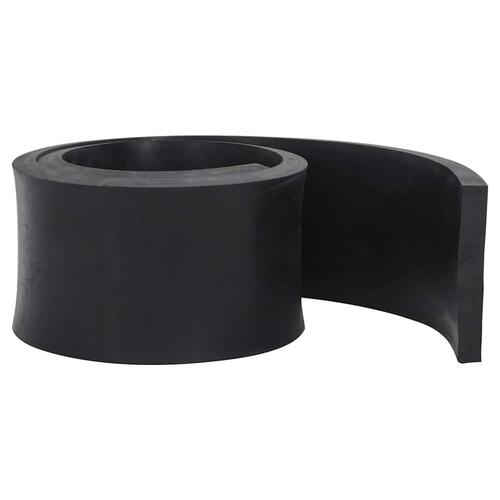 Gummikant til sneplov 180x15x2 cm sort