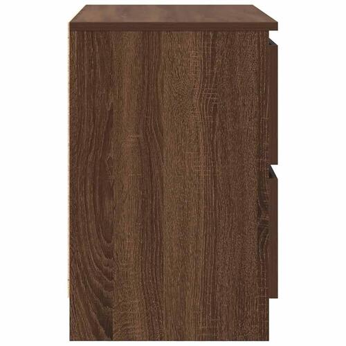 Tv-bord 60x35x54 cm konstrueret træ brun egetræsfarve