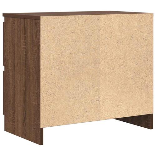 Tv-bord 60x35x54 cm konstrueret træ brun egetræsfarve