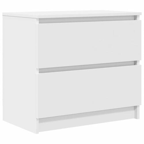 Tv-bord 60x35x54 cm konstrueret træ hvid
