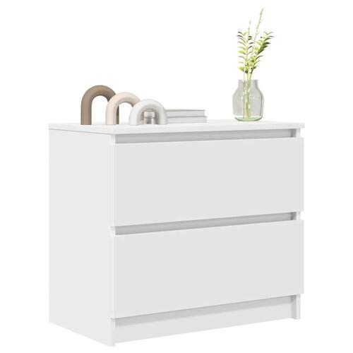 Tv-bord 60x35x54 cm konstrueret træ hvid