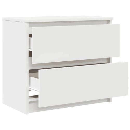 Tv-bord 60x35x54 cm konstrueret træ hvid