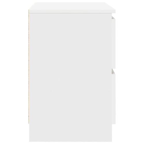 Tv-bord 60x35x54 cm konstrueret træ hvid