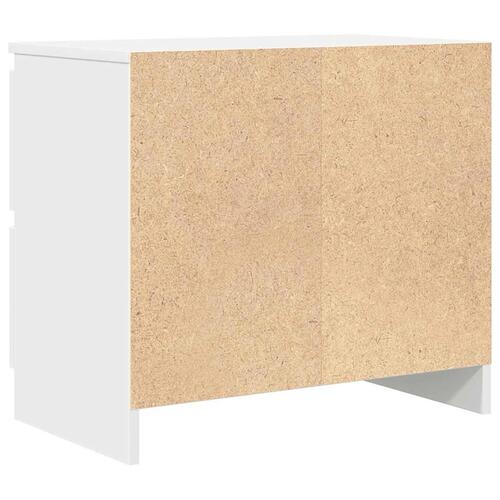 Tv-bord 60x35x54 cm konstrueret træ hvid