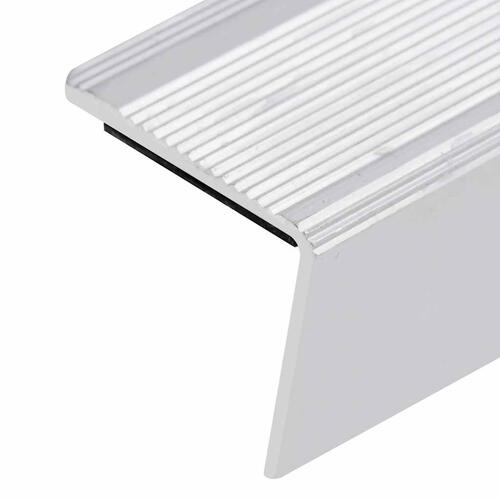 Trappelister 5 stk. L-facon 100 cm aluminium sølvfarvet