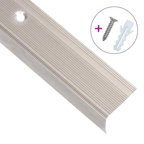 Trappelister 5 stk. L-facon 90 cm aluminium champagnefarvet