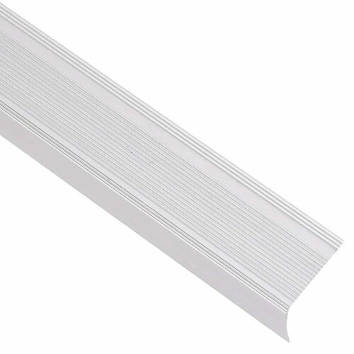 Trappelister 5 stk. L-facon 100 cm aluminium sølvfarvet