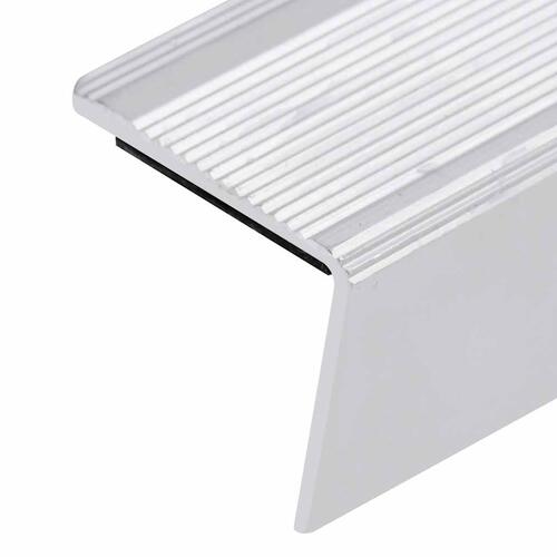 Trappelister 5 stk. L-facon 100 cm aluminium sølvfarvet