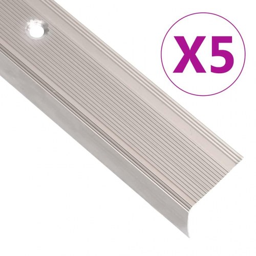 Trappelister L-facon 90 cm - 5 stk., aluminium, champagnefarvet