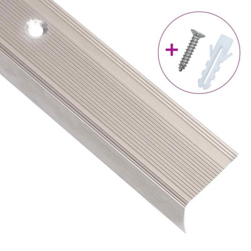 Trappelister L-facon 90 cm - 5 stk., aluminium, champagnefarvet