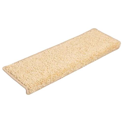 Trappemåtter 20 stk. 65x21x4 cm cremefarvet
