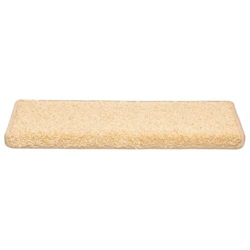 Trappemåtter 20 stk. 65x21x4 cm cremefarvet