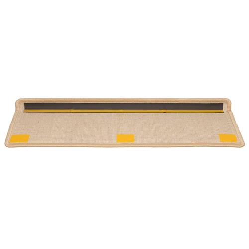 Trappemåtter 20 stk. 65x21x4 cm cremefarvet