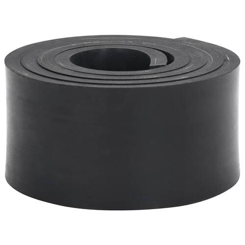 Gummikant til sneplov Sort 200x8x1 cm