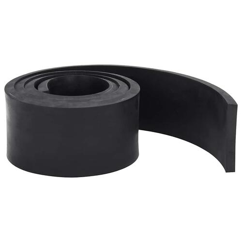 Gummikant til sneplov Sort 200x8x1 cm